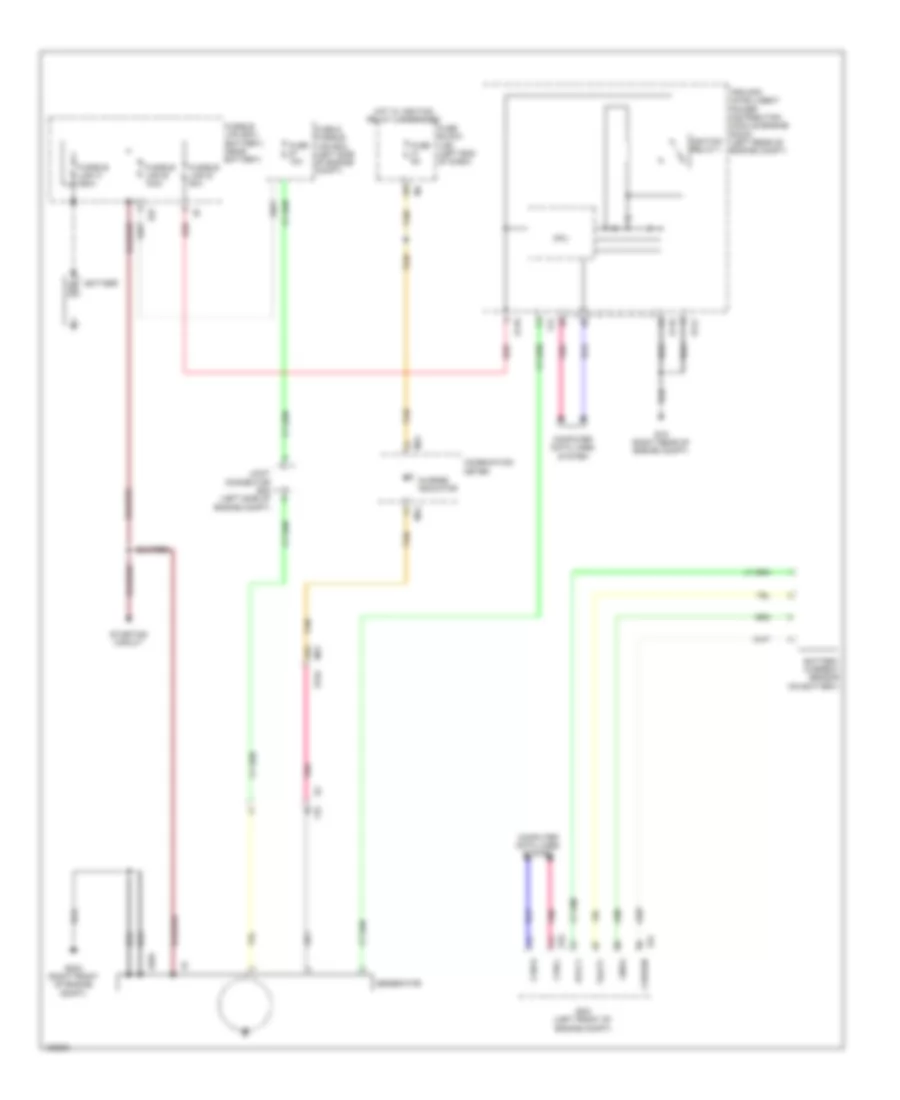 Электросхема Генератора для Nissan Pathfinder SL Hybrid 2014