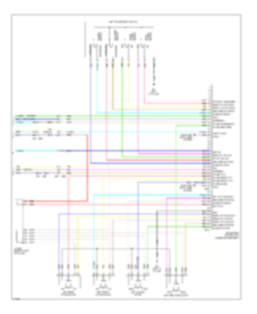 Электросхема системы памяти (3 из 3) для Nissan Pathfinder SL Hybrid 2014