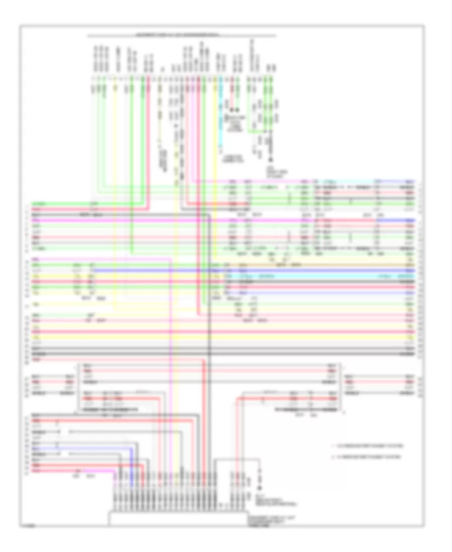Электросхема навигации GPS, кроме гибрида (6 из 7) для Nissan Pathfinder SL Hybrid 2014