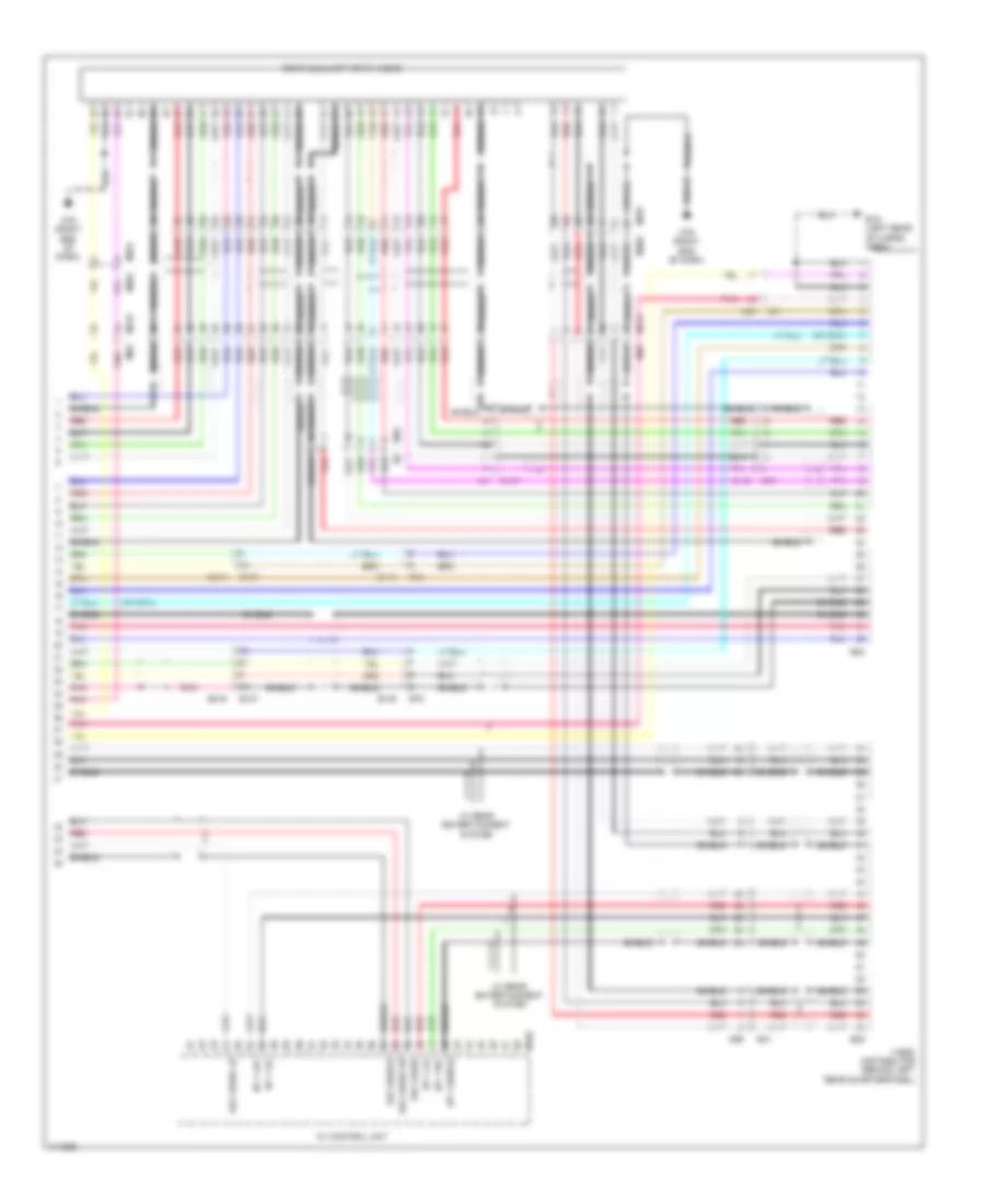 Электросхема навигации GPS, кроме гибрида (7 из 7) для Nissan Pathfinder SL Hybrid 2014