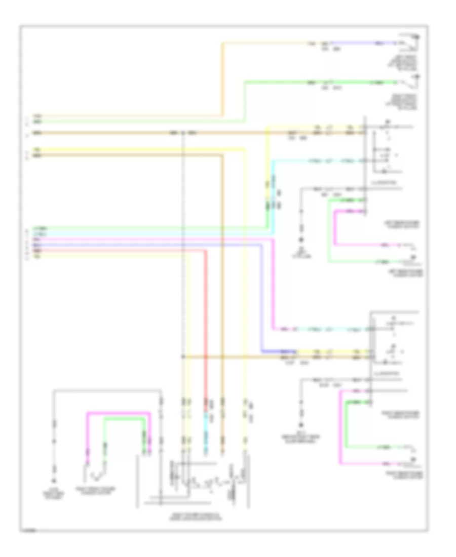 Электросхема стеклоподъемников, С Автомобиль Левого фронта Вниз (2 из 2) для Nissan Pathfinder SL Hybrid 2014