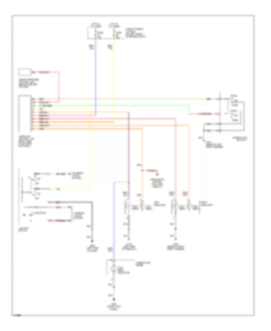 Электросхема фар, без DRL, без Автолампы для Nissan Quest SE 2001