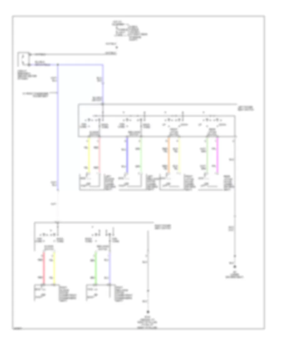 Электросхема привода сидений для Nissan Armada Titanium 2010