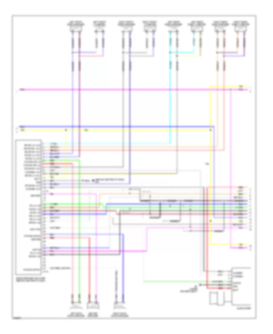 Электросхема магнитолы Bose, без Навигация (2 из 5) для Nissan Armada Titanium 2010