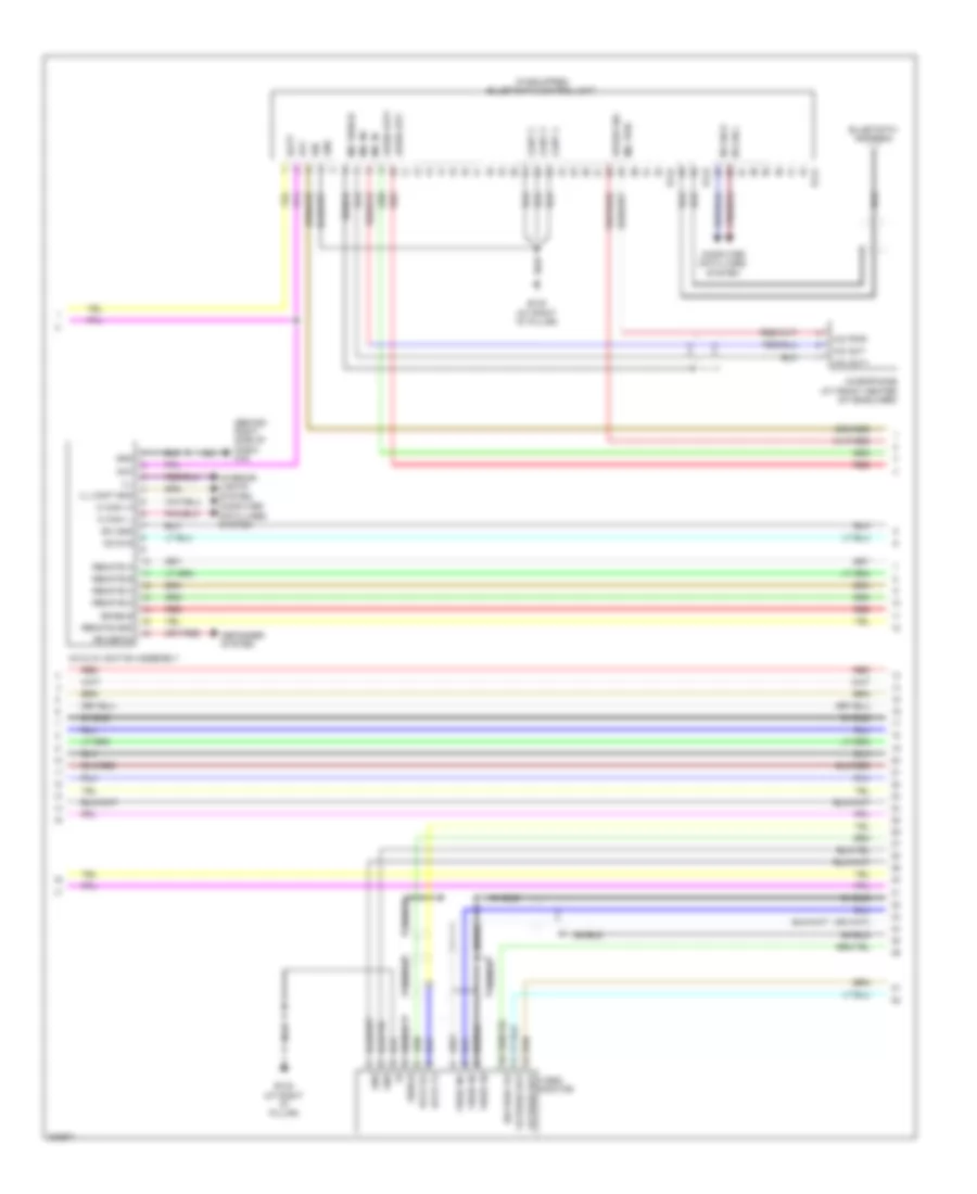 Электросхема магнитолы Bose, без Навигация (3 из 5) для Nissan Armada Titanium 2010