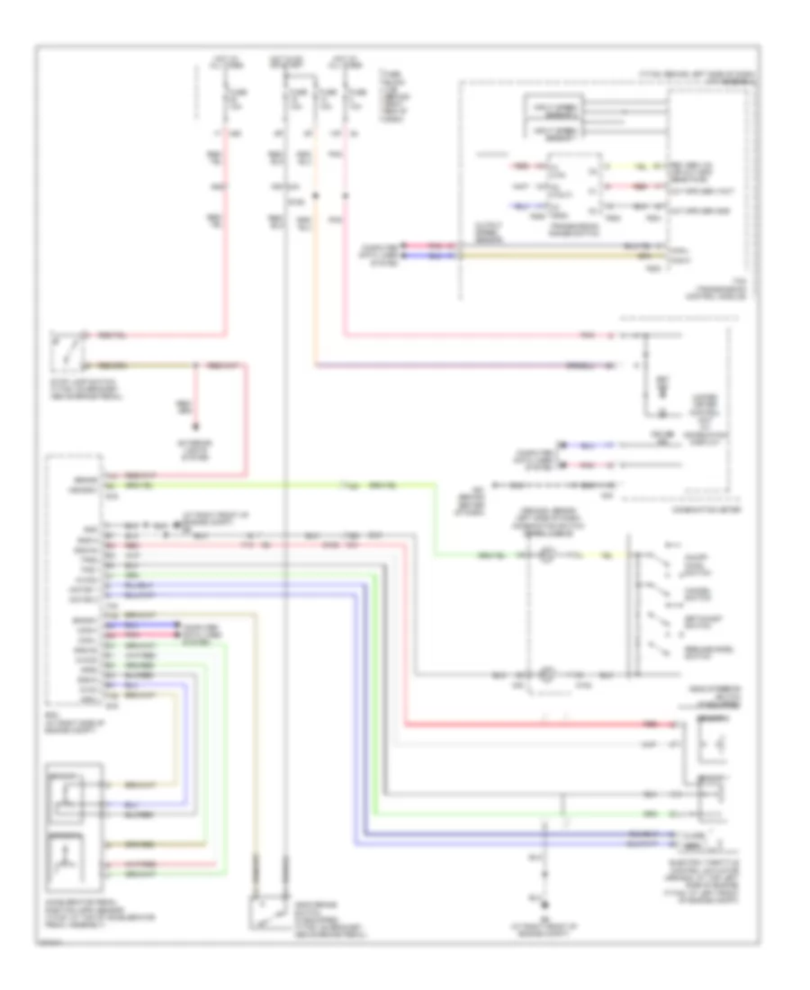 Электросхема системы круизконтроля для Nissan Armada SL 2012