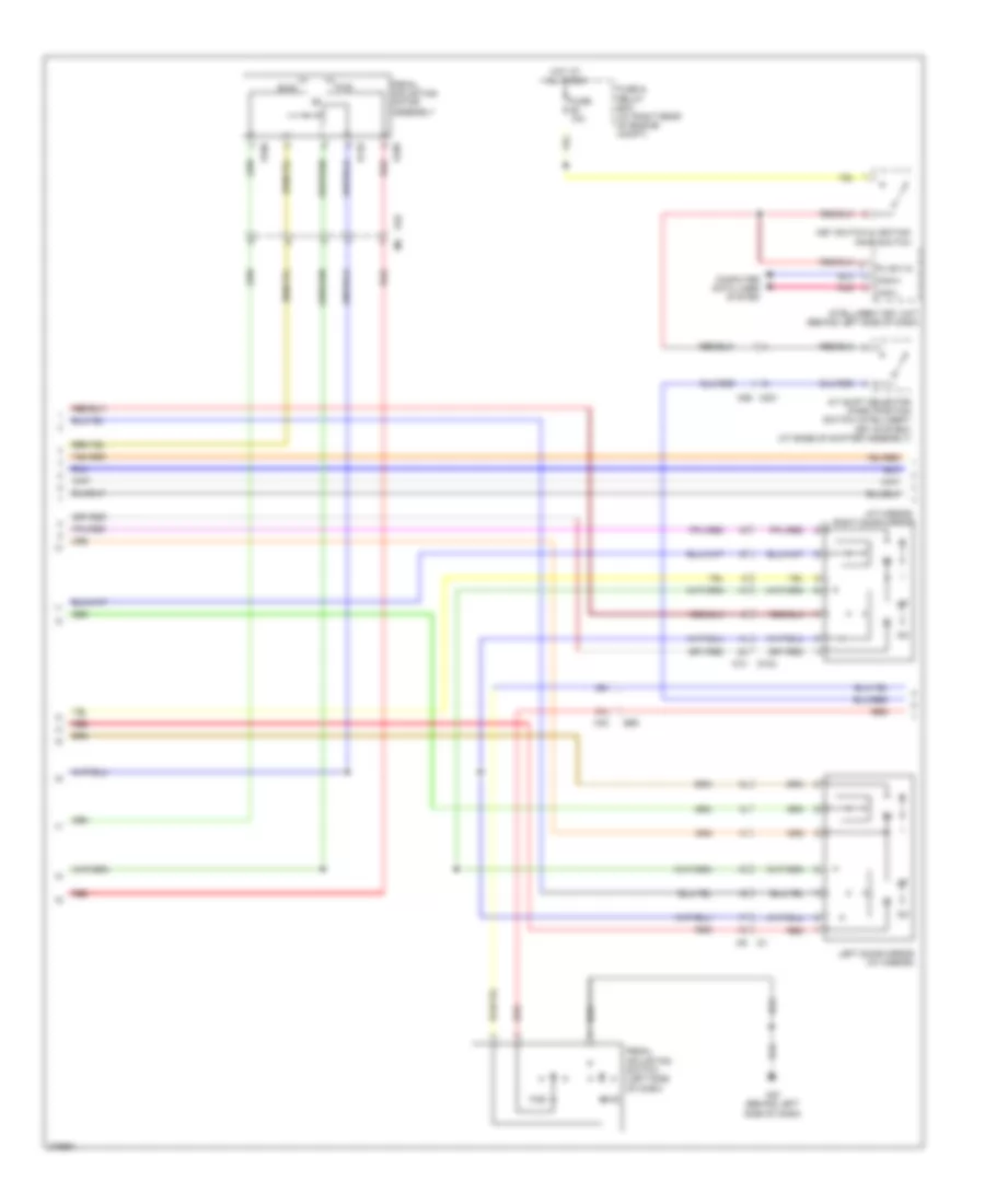 Электросхема системы памяти (2 из 3) для Nissan Armada SL 2012