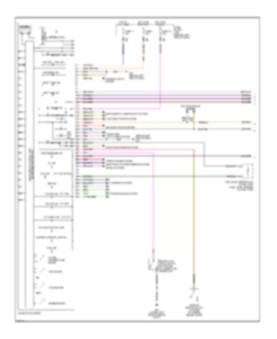 Электросхема панели приборов, кроме гибрида (1 из 2) для Nissan Altima S 2008