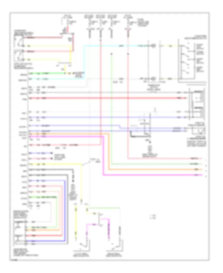Электросхема системы круизконтроля (1 из 2) для Nissan Frontier PRO-4X 2013