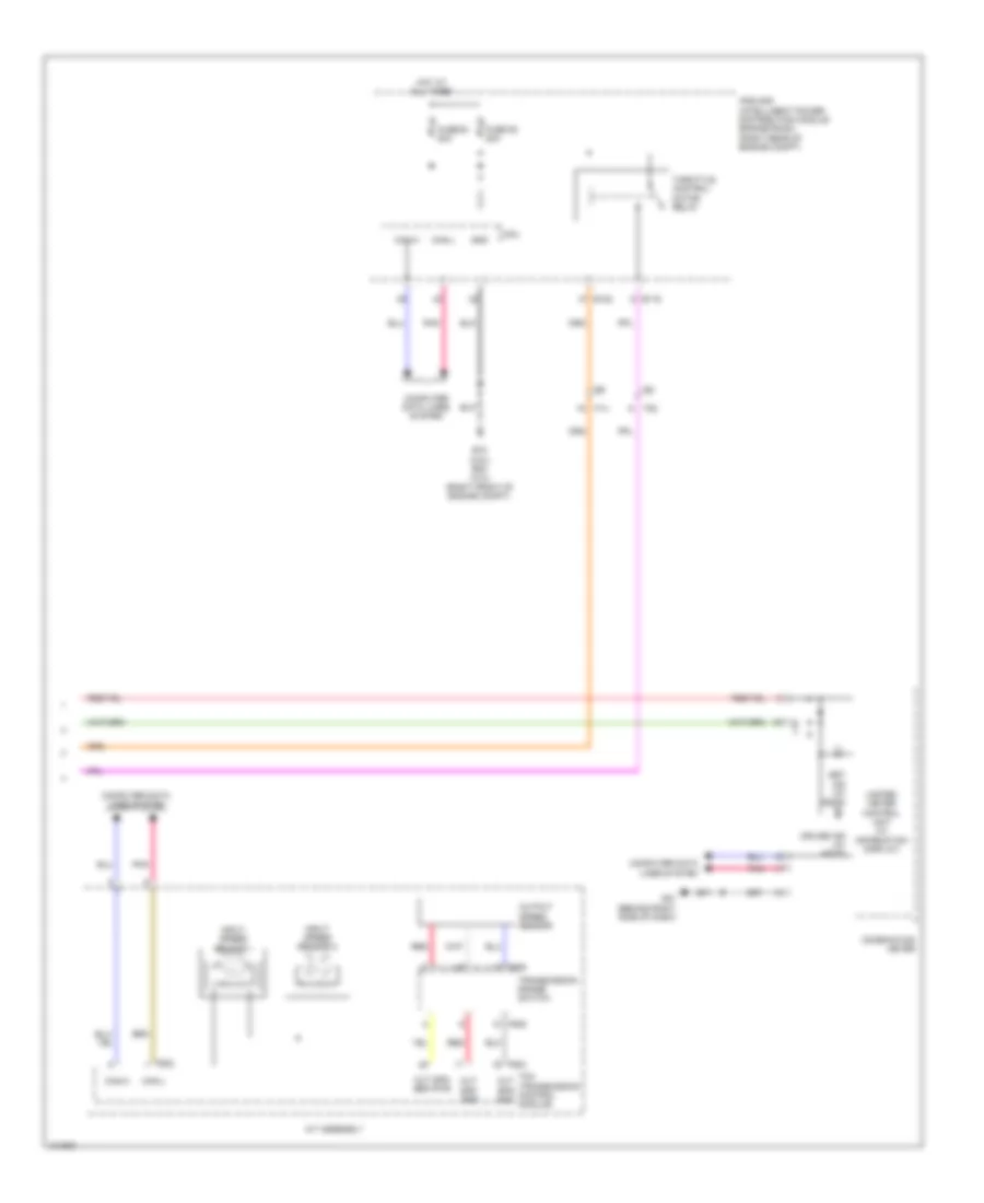 Электросхема системы круизконтроля (2 из 2) для Nissan Frontier PRO-4X 2013