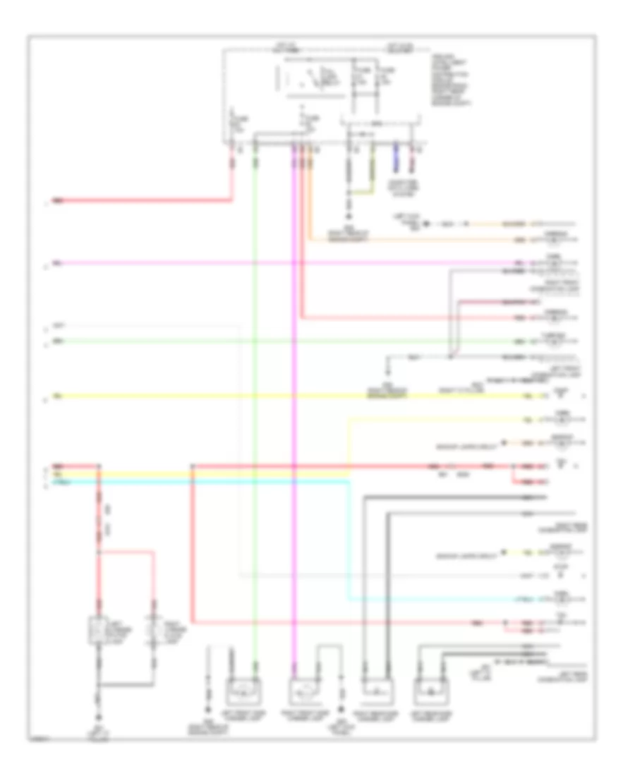 Электросхема внешнего освещения (2 из 2) для Nissan GT-R Black Edition 2012
