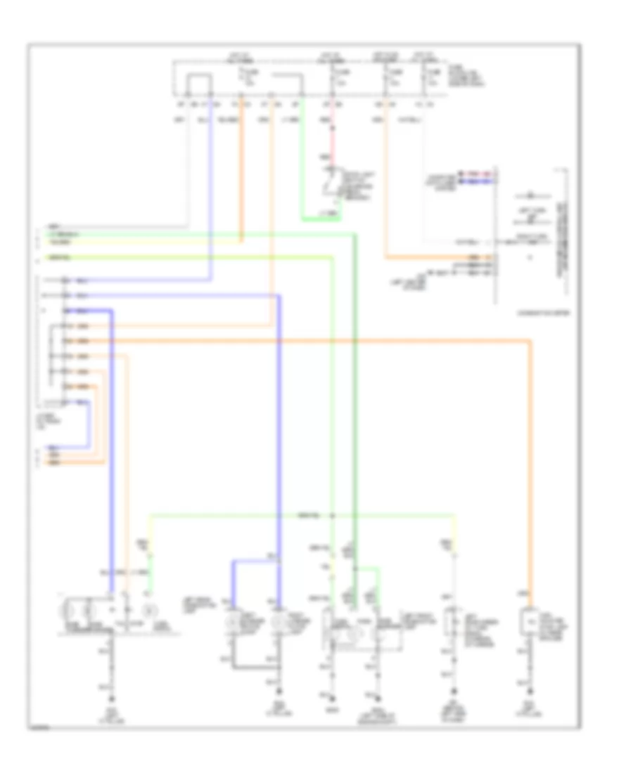 Электросхема внешнего освещения (2 из 2) для Nissan Maxima S 2010