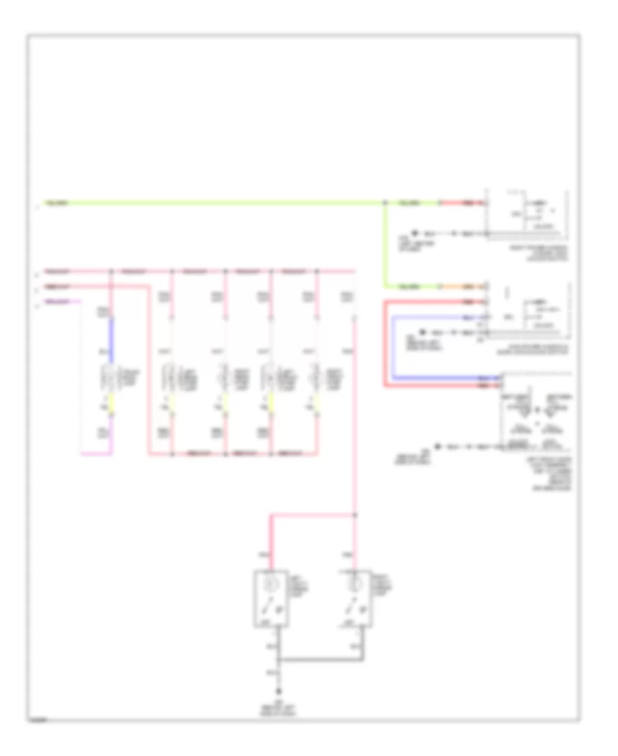 Электросхема подсветки (2 из 2) для Nissan Maxima S 2010