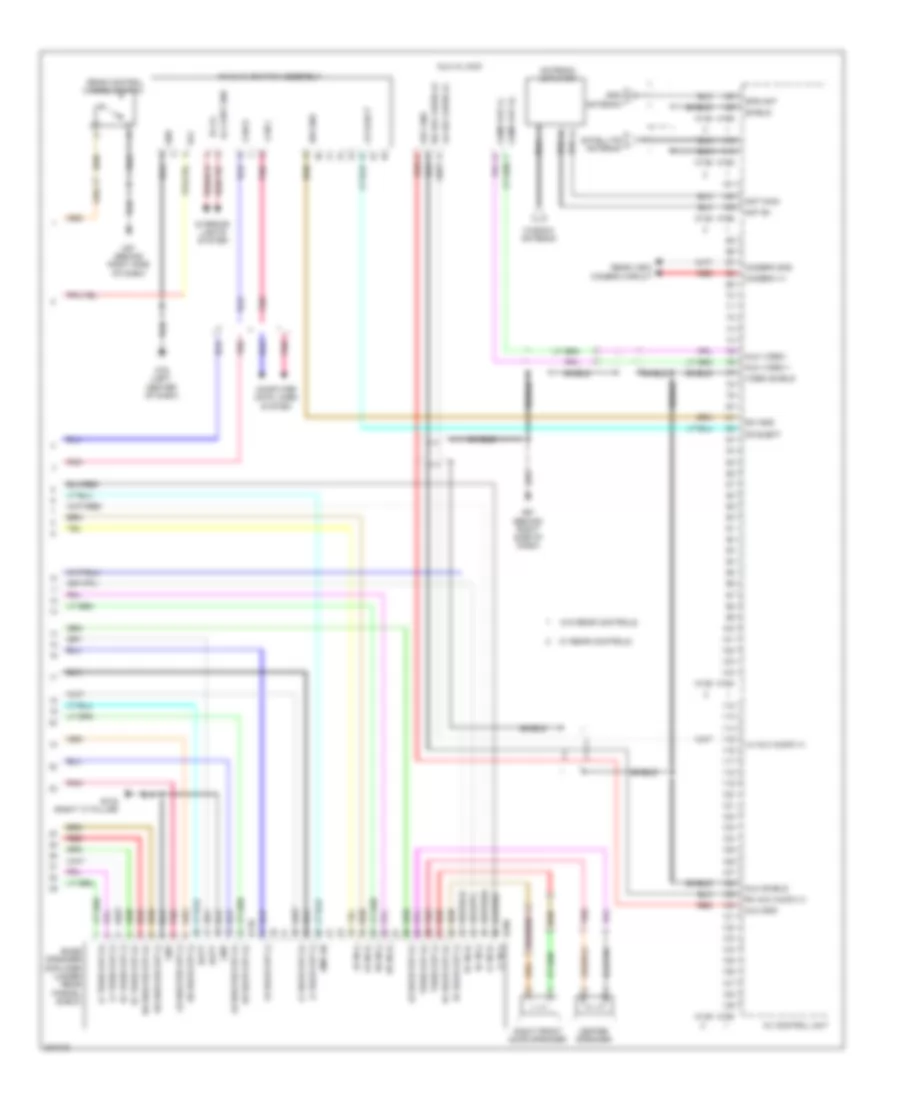 Radio Wiring Diagram, Bose withColor Display & Navigation (3 из 3) для Nissan Maxima S 2010