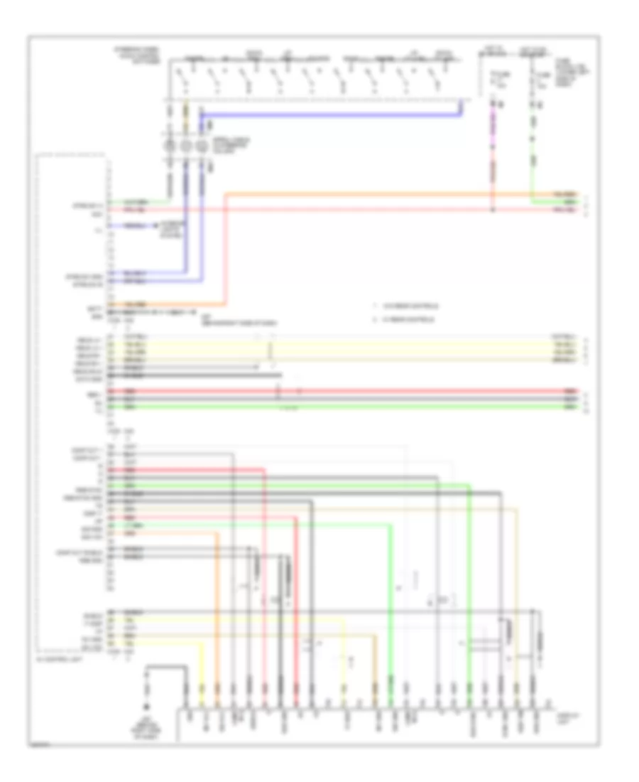 Radio Wiring Diagram, Bose withColor Display & without Навигация (1 из 3) для Nissan Maxima S 2010