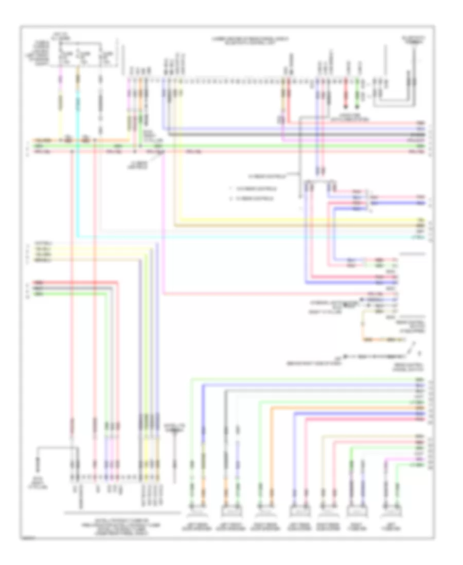 Radio Wiring Diagram, Bose withColor Display & without Навигация (2 из 3) для Nissan Maxima S 2010