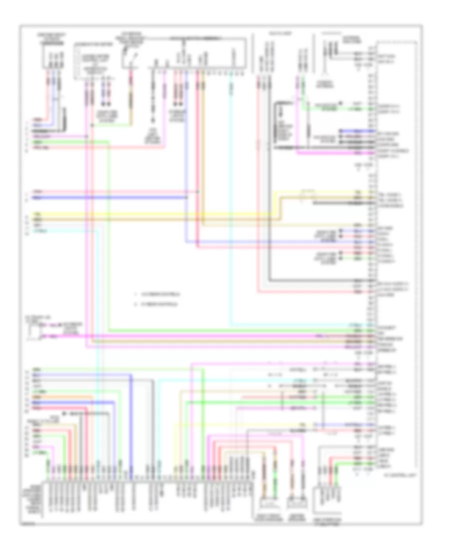 Radio Wiring Diagram, Bose withColor Display & without Навигация (3 из 3) для Nissan Maxima S 2010