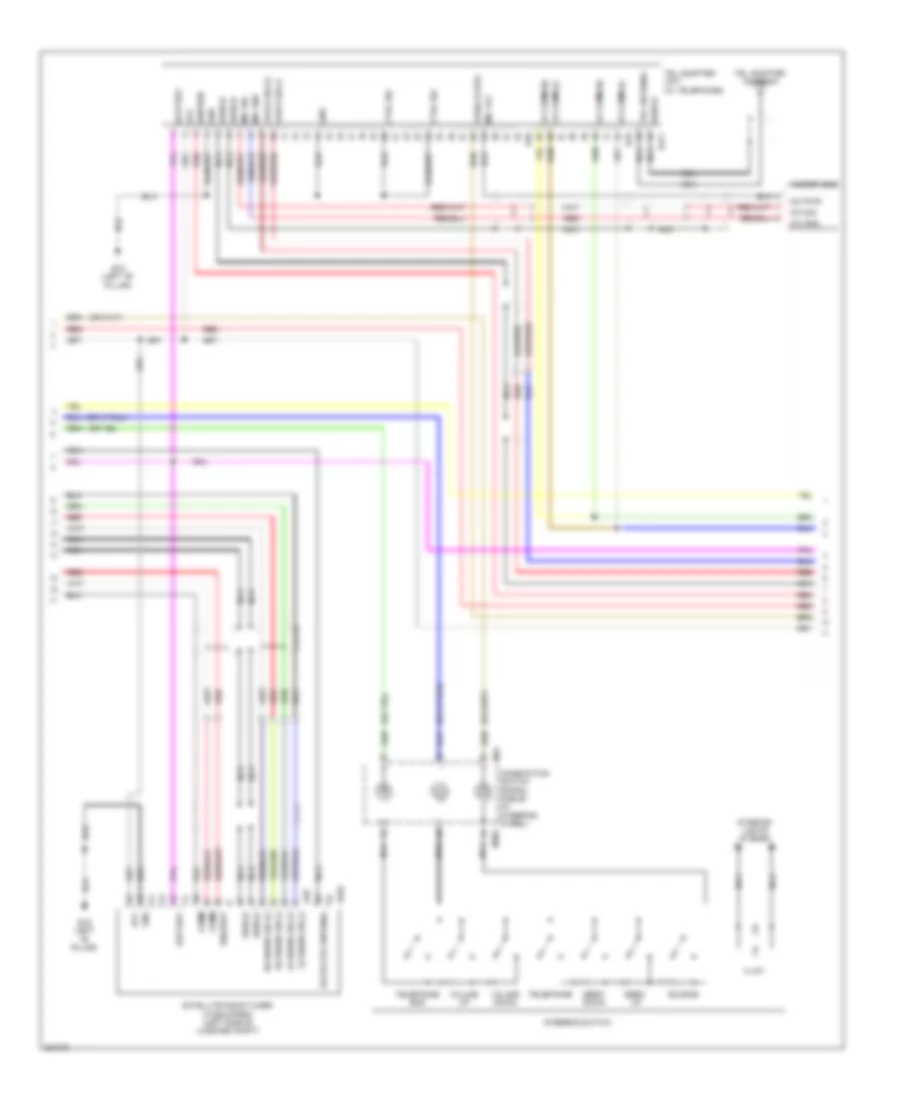 Bose Radio Wiring Diagram, without DVD & Navigation (2 из 5) для Nissan Murano LE 2010