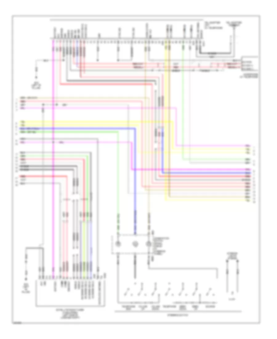 Bose Radio Wiring Diagram, withDVD  without Навигация (2 из 6) для Nissan Murano S 2010