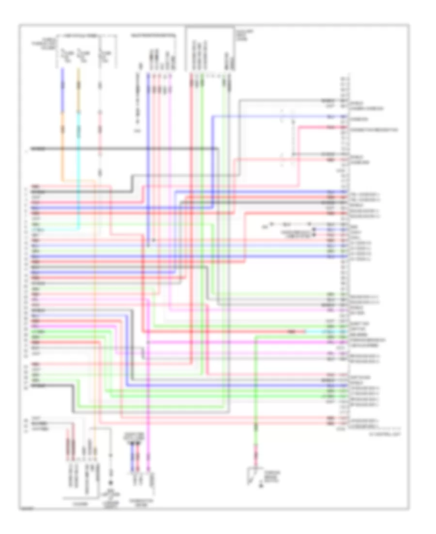 Bose Radio Wiring Diagram, withDVD  without Навигация (6 из 6) для Nissan Murano S 2010