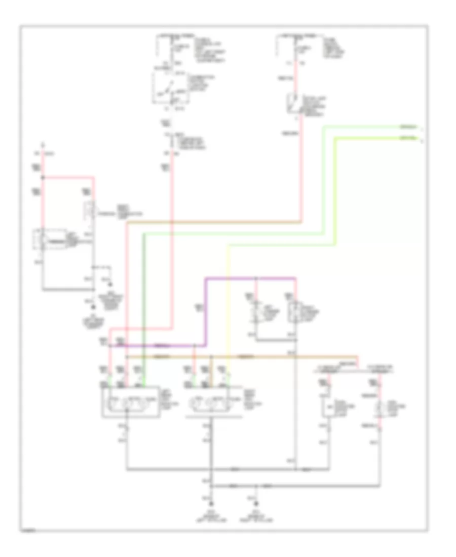 Электросхема внешнего освещения (1 из 2) для Nissan Sentra S 2005