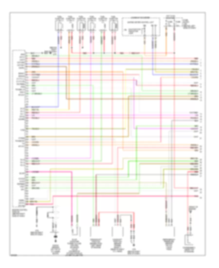 3.5L, Электросхема системы управления двигателем (1 из 4) для Nissan Maxima SL 2008