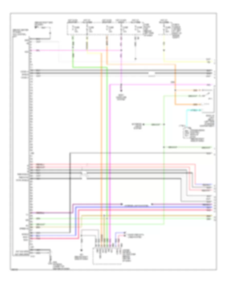 Электросхема навигации GPS (1 из 2) для Nissan Maxima SL 2008