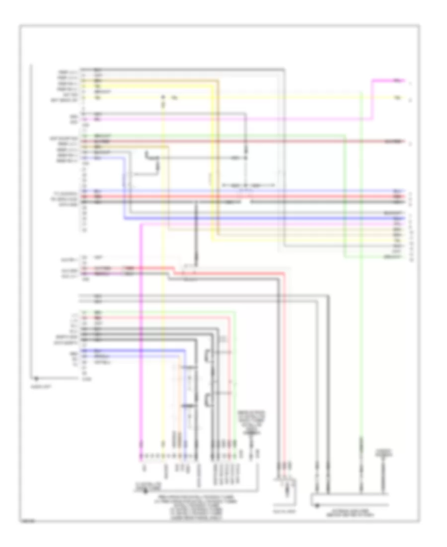 Электросхема магнитолы, Bose С Навигация (1 из 3) для Nissan Maxima SL 2008