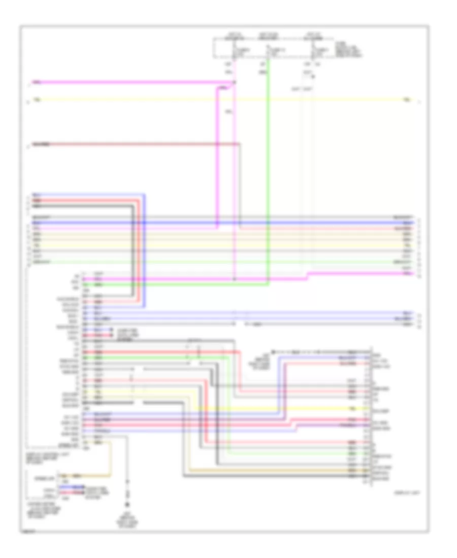 Электросхема магнитолы, Bose С Навигация (2 из 3) для Nissan Maxima SL 2008