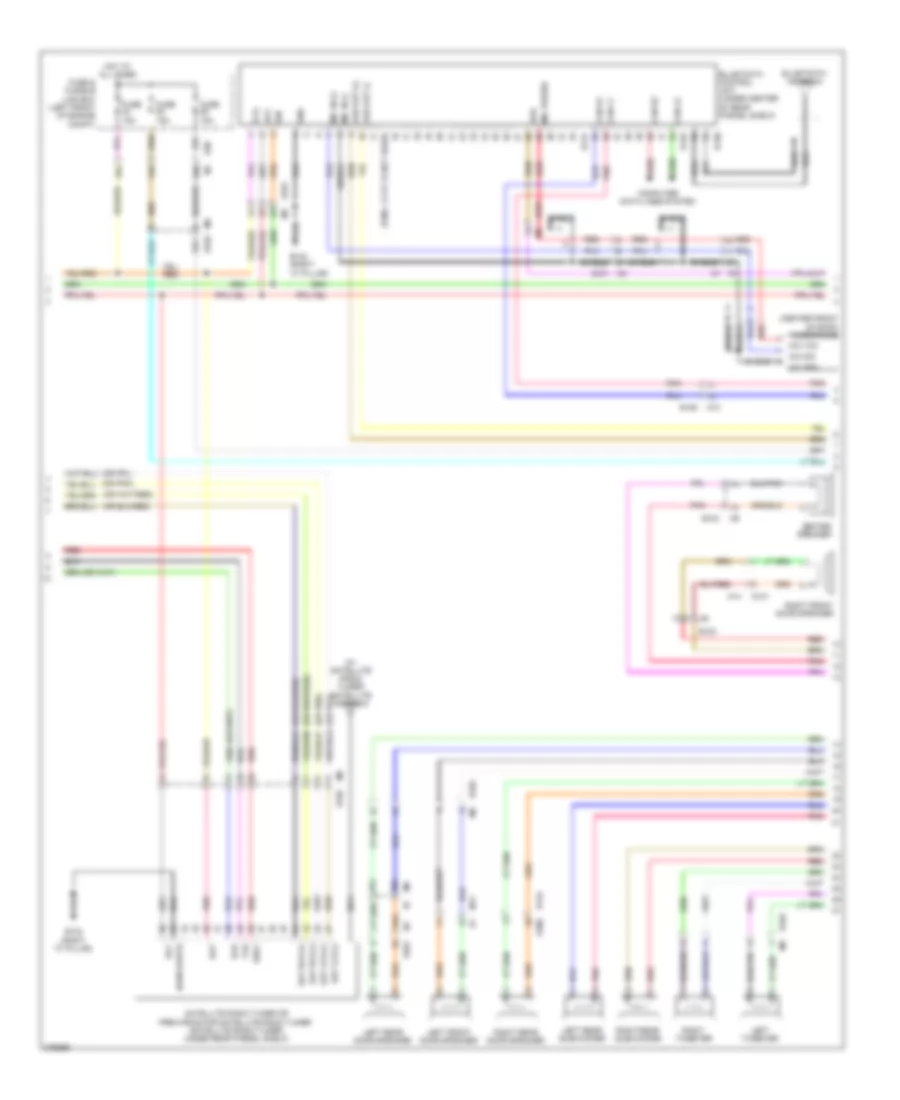 Radio Wiring Diagram, Bose withColor Display & without Навигация (2 из 3) для Nissan Maxima SV 2012