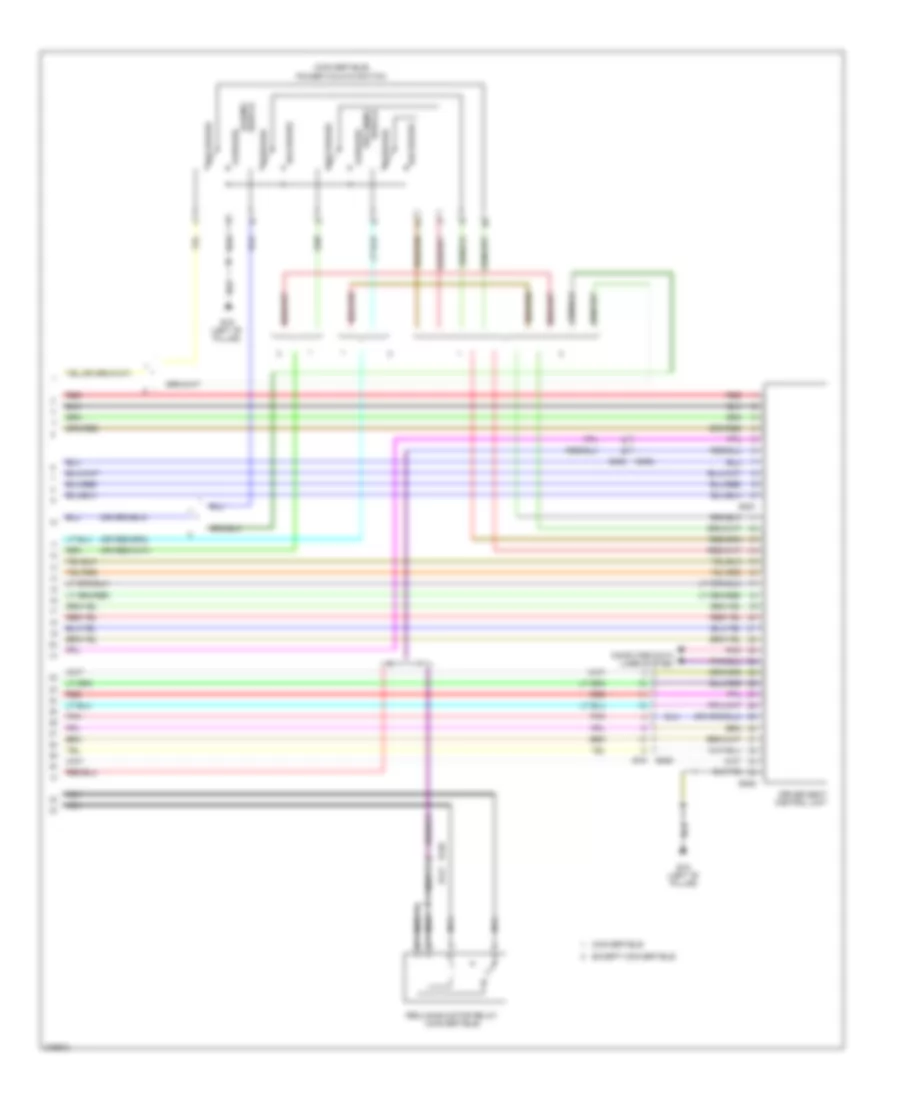 Электросхема системы памяти (4 из 4) для Nissan Murano CrossCabriolet 2012