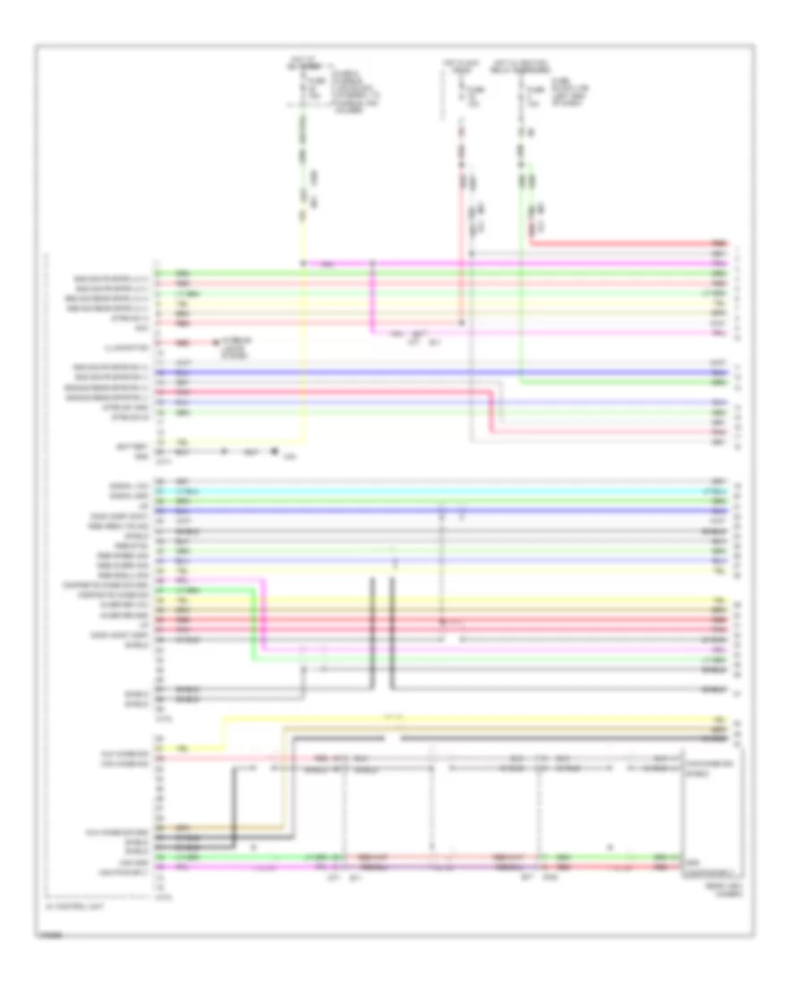Эдектросхема магнитолы. Базовая комплектация., Кабриолет Except С Цветной дисплей (1 из 4) для Nissan Murano CrossCabriolet 2012