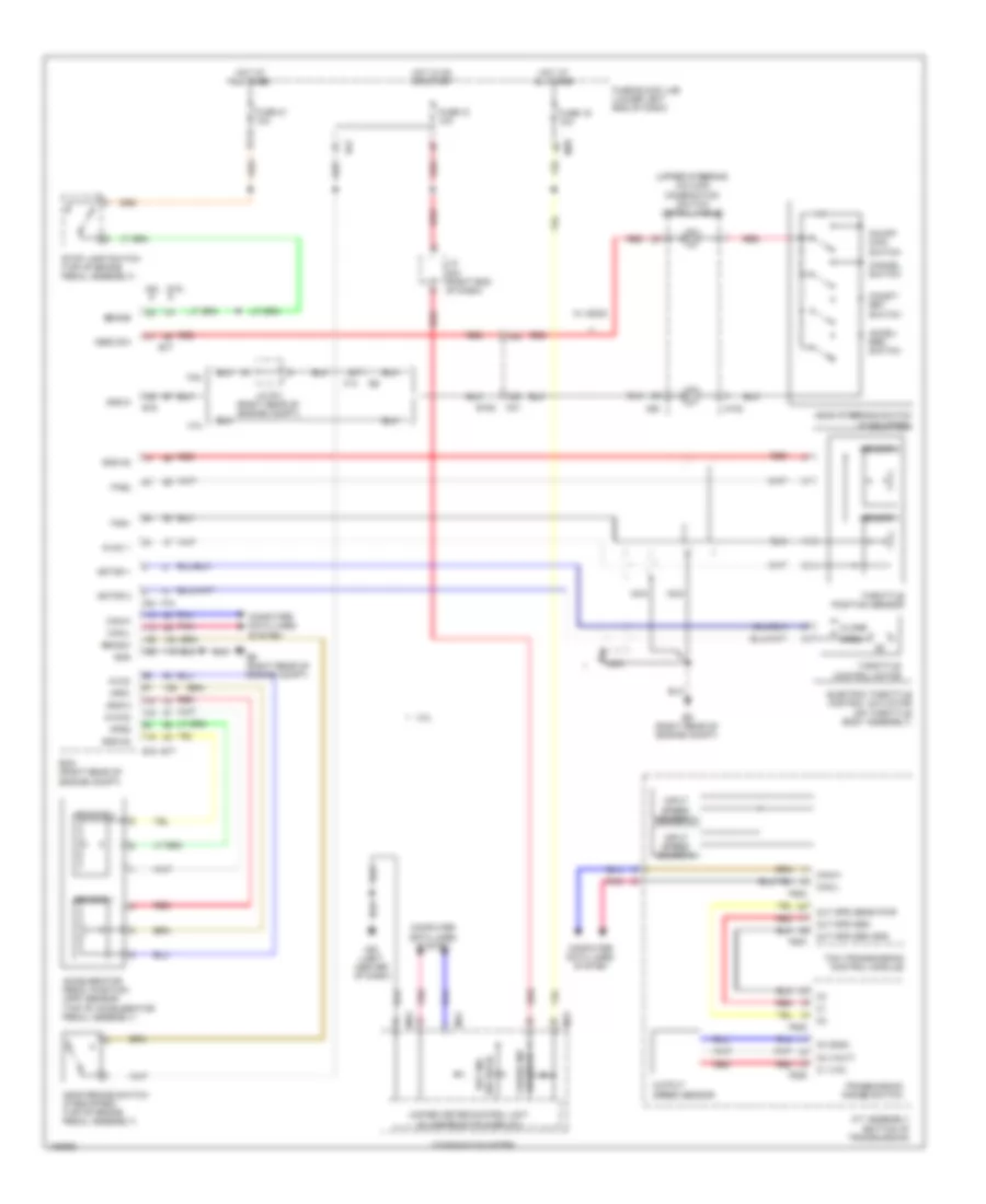 Электросхема системы круизконтроля для Nissan NVSV 2014 1500