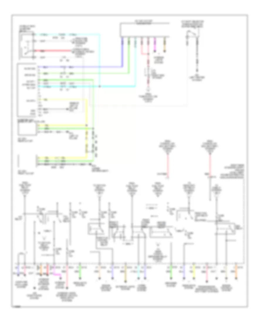 Электросхема блока предохранителей и реле (3 из 3) для Nissan NVSV 2014 1500
