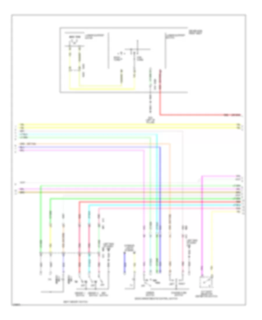 Электросхема системы памяти (2 из 4) для Nissan Murano LE 2012