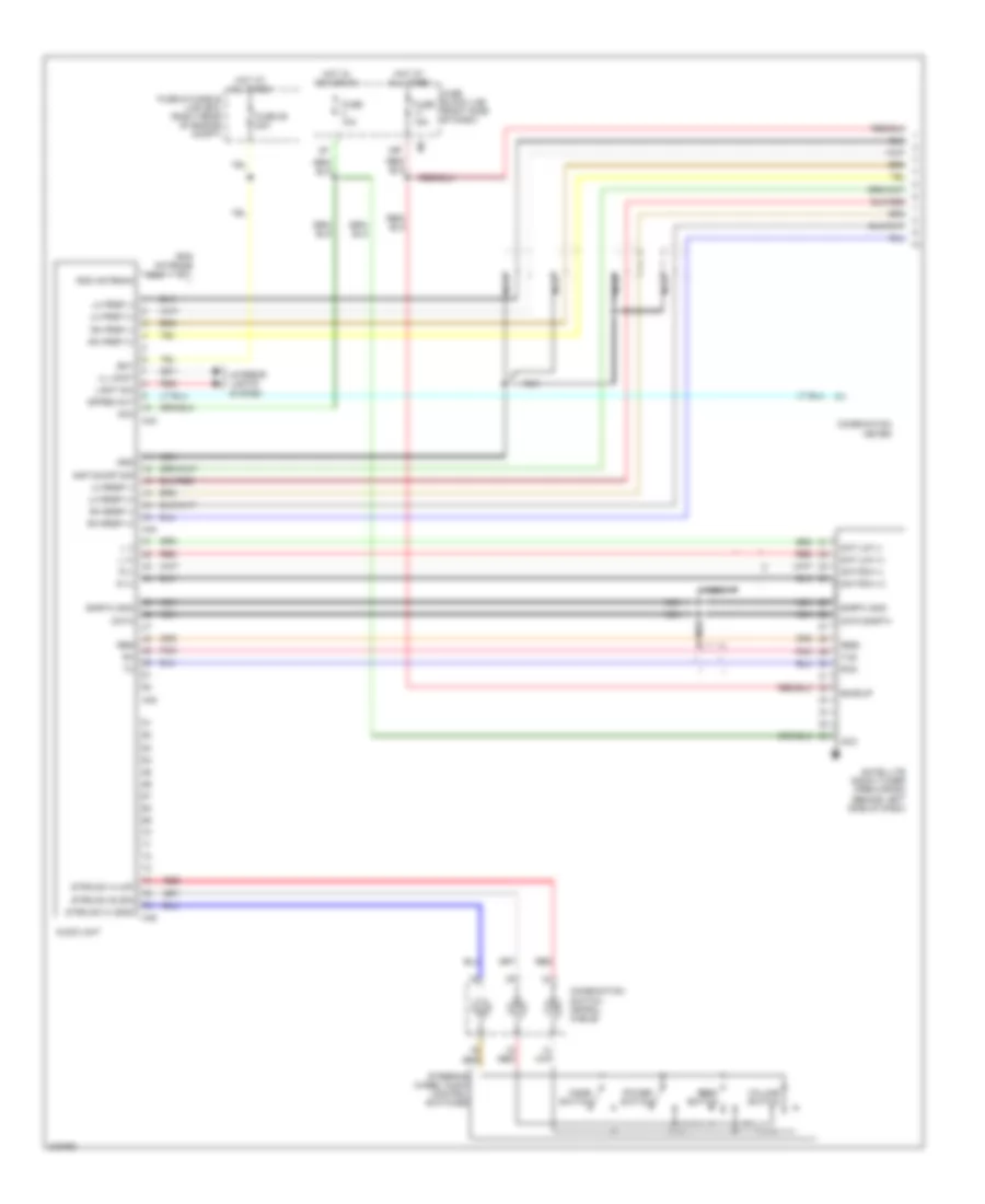 Электросхема премиум магнитолы (1 из 2) для Nissan Xterra S 2005