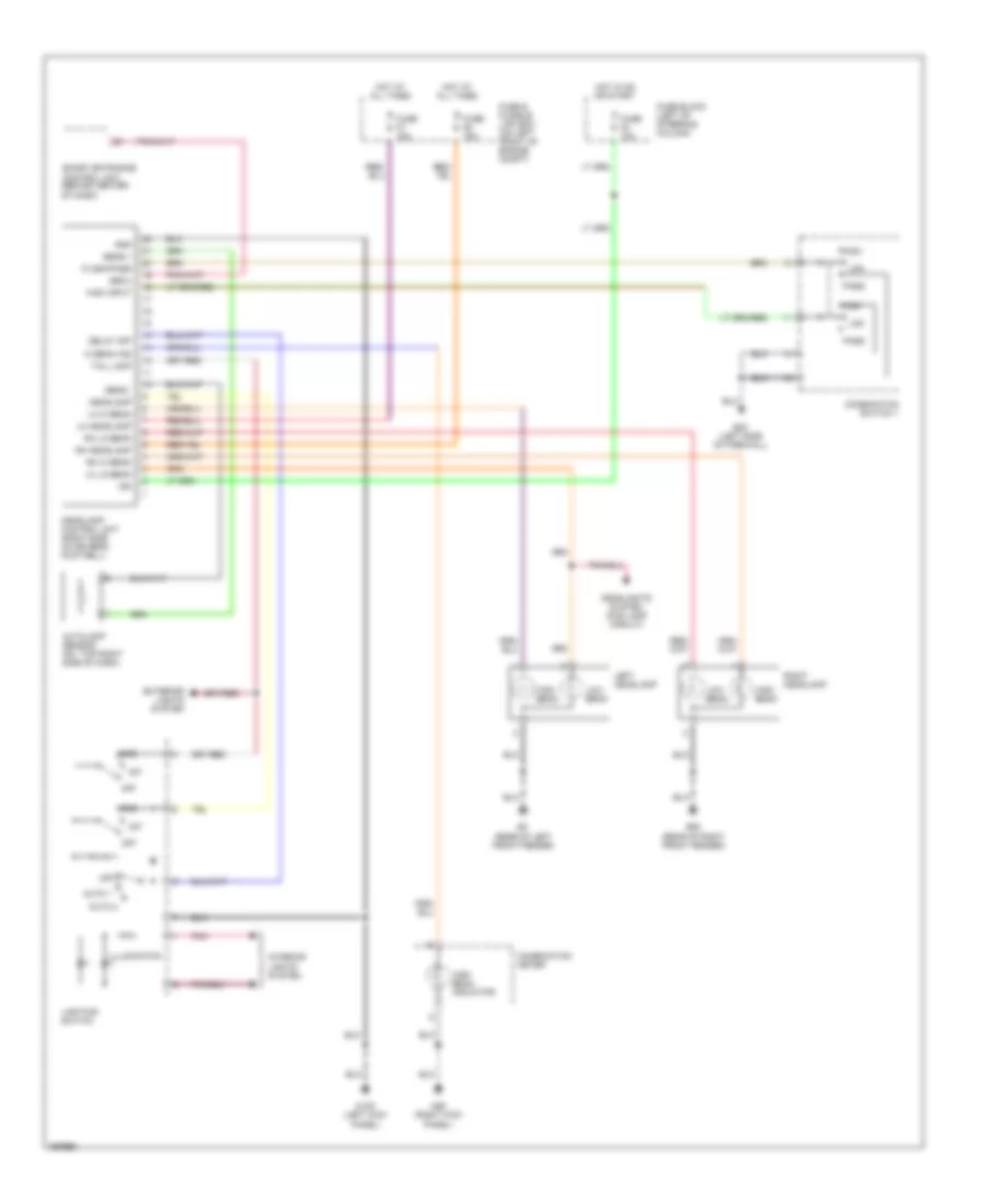 Электросхема фар, без DRL, С Автолампы для Nissan Quest GLE 2002