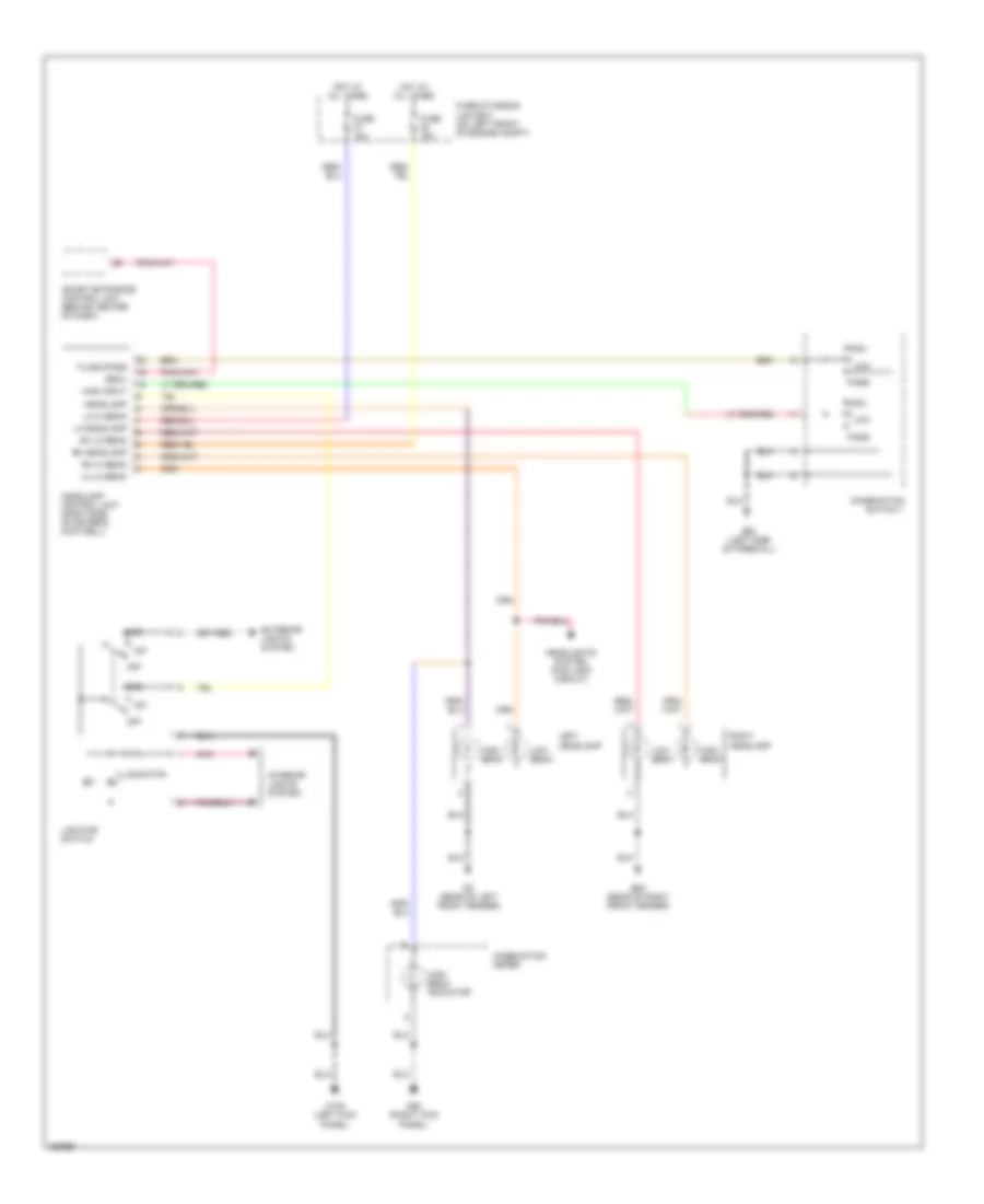 Электросхема фар, без DRL, без Автолампы для Nissan Quest GLE 2002