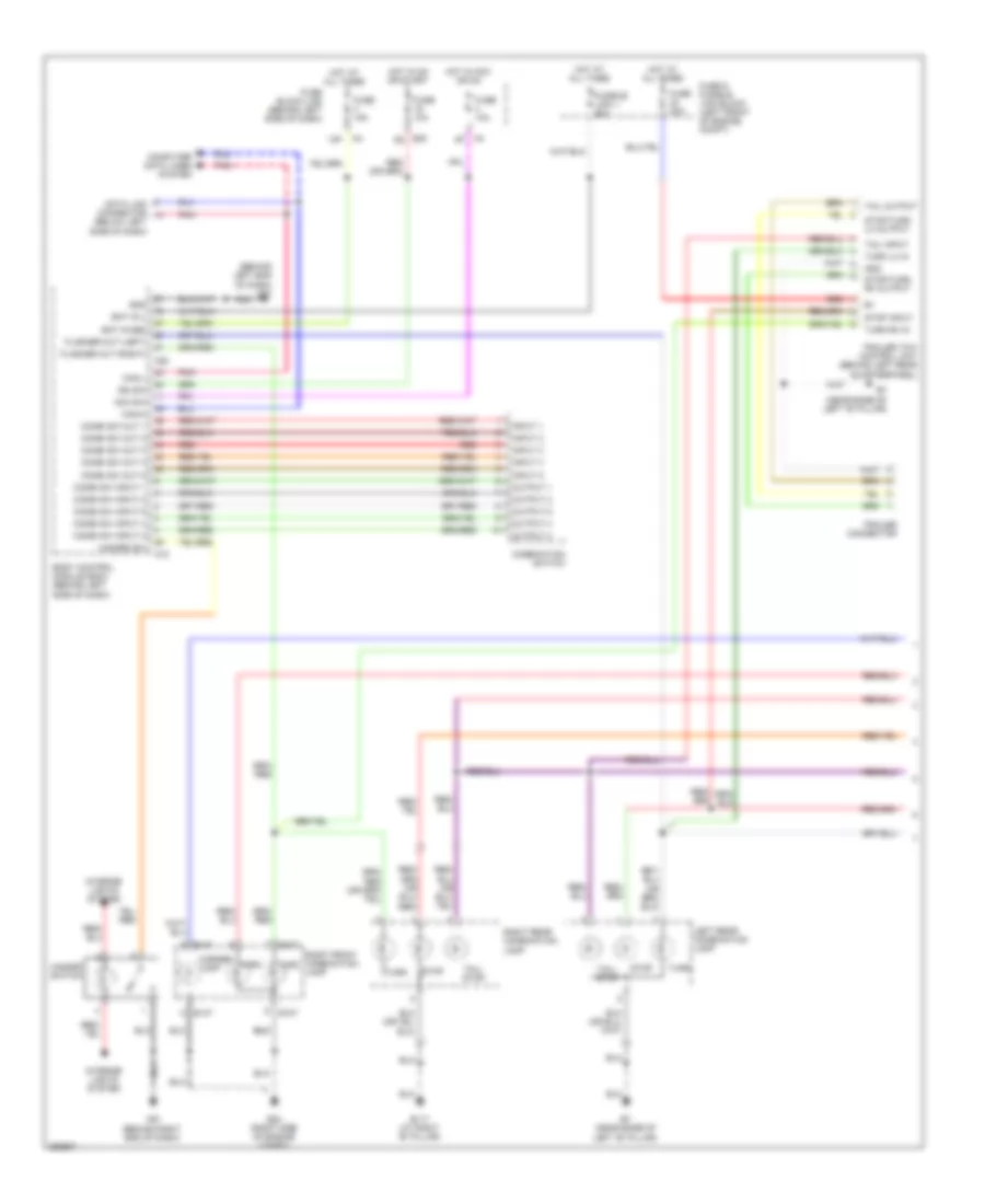 Электросхема внешнего освещения (1 из 2) для Nissan Quest S 2008