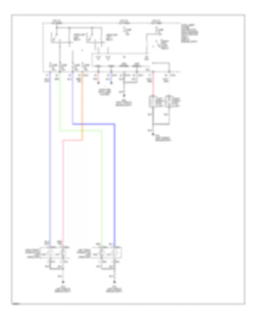 Электросхема Автоламп, без DRL (2 из 2) для Nissan Quest S 2008