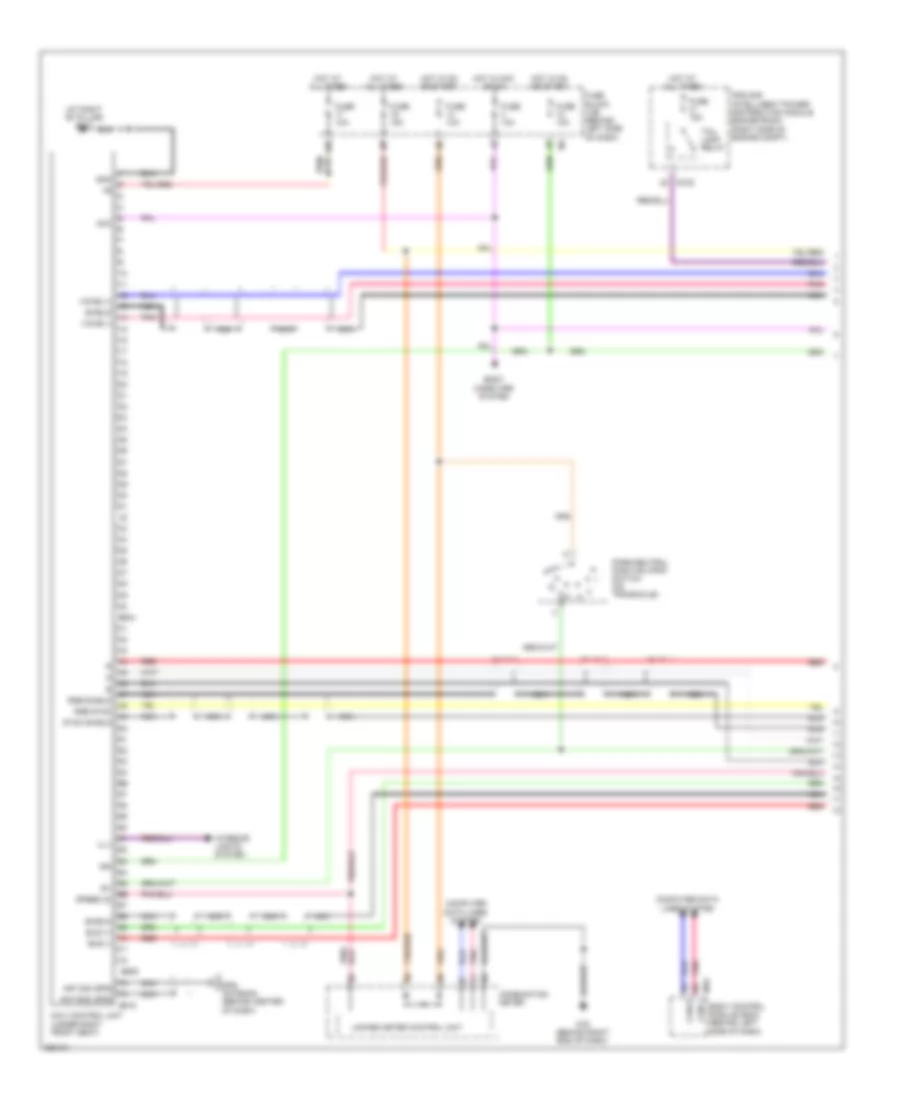 Электросхема навигации GPS (1 из 2) для Nissan Quest S 2008