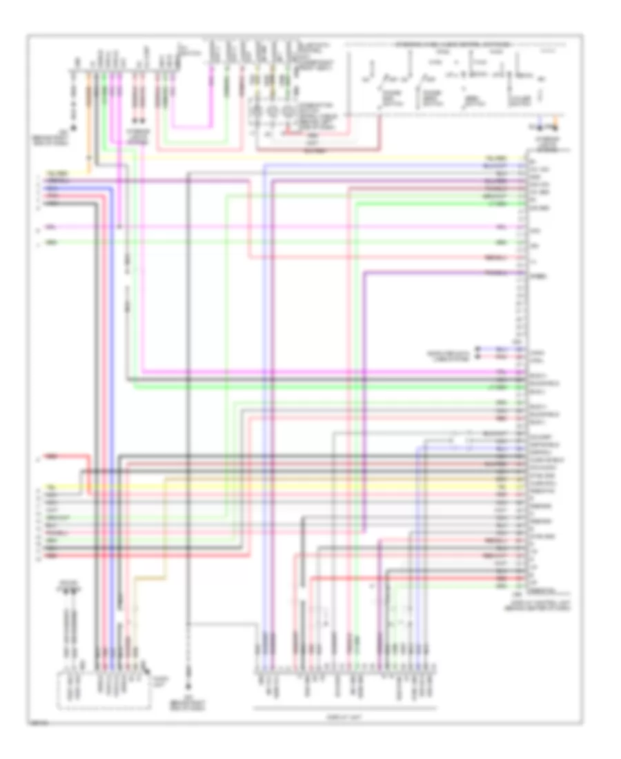 Электросхема навигации GPS (2 из 2) для Nissan Quest S 2008