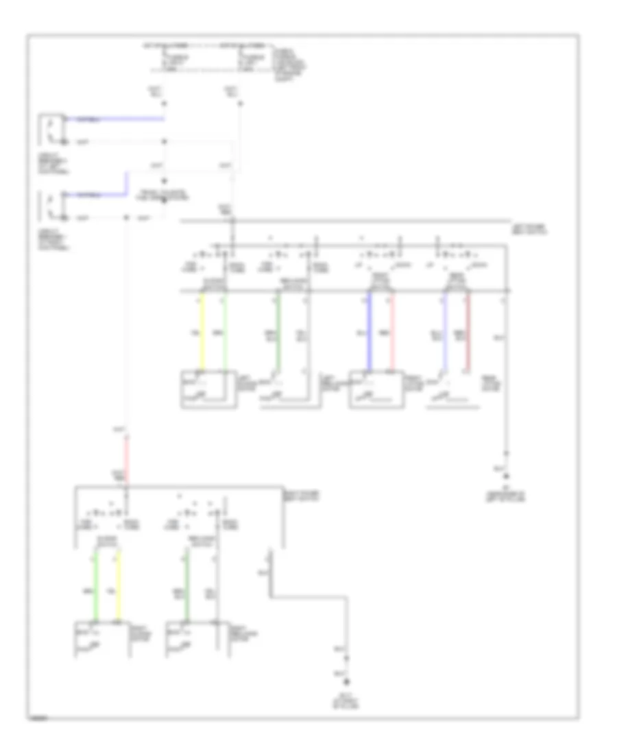 Электросхема привода сидений для Nissan Quest S 2008
