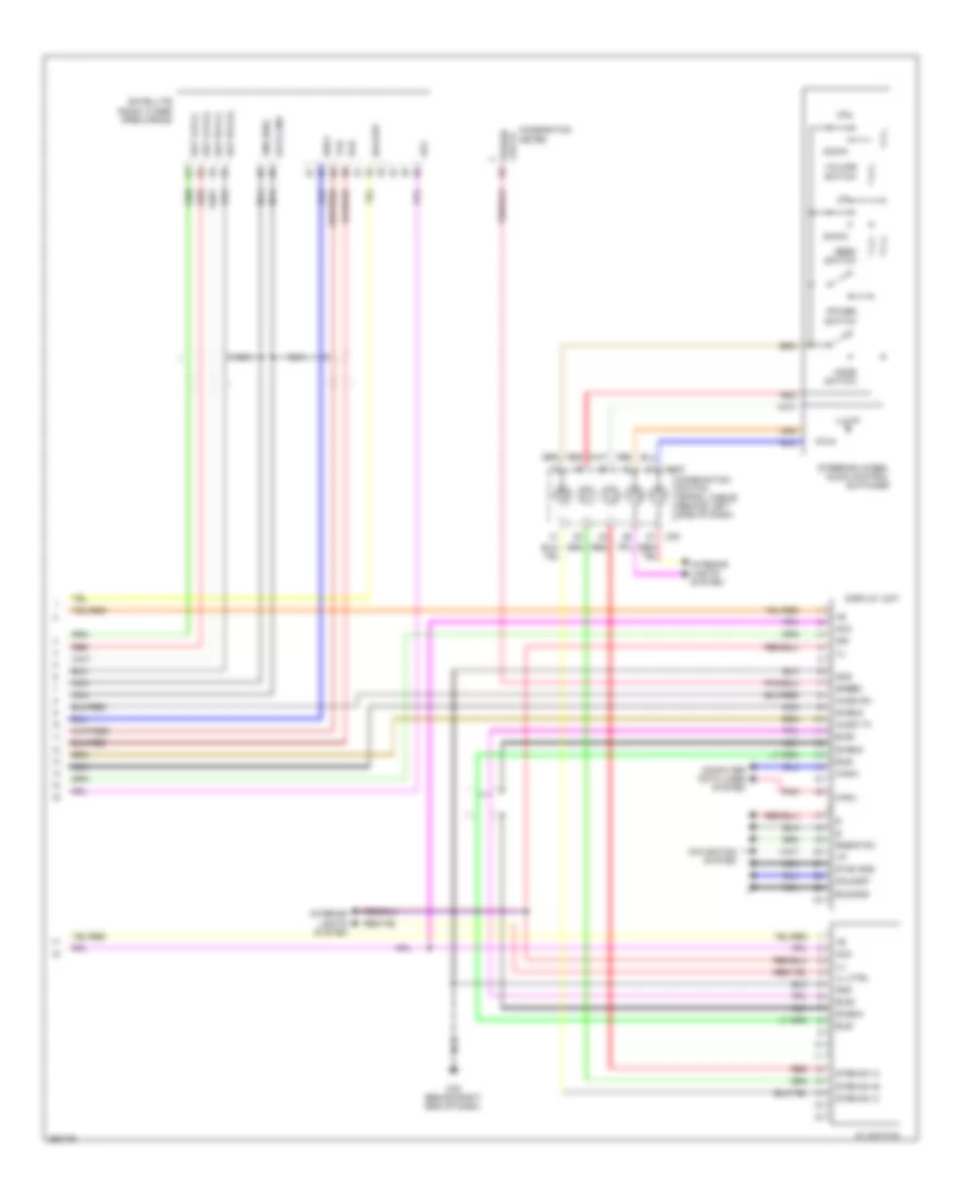 Эдектросхема магнитолы. Базовая комплектация. (2 из 2) для Nissan Quest S 2008