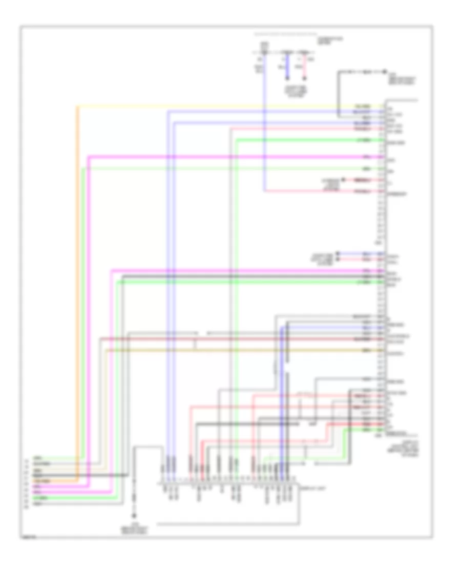 Электросхема магнитолы Средней комплектации (3 из 3) для Nissan Quest S 2008