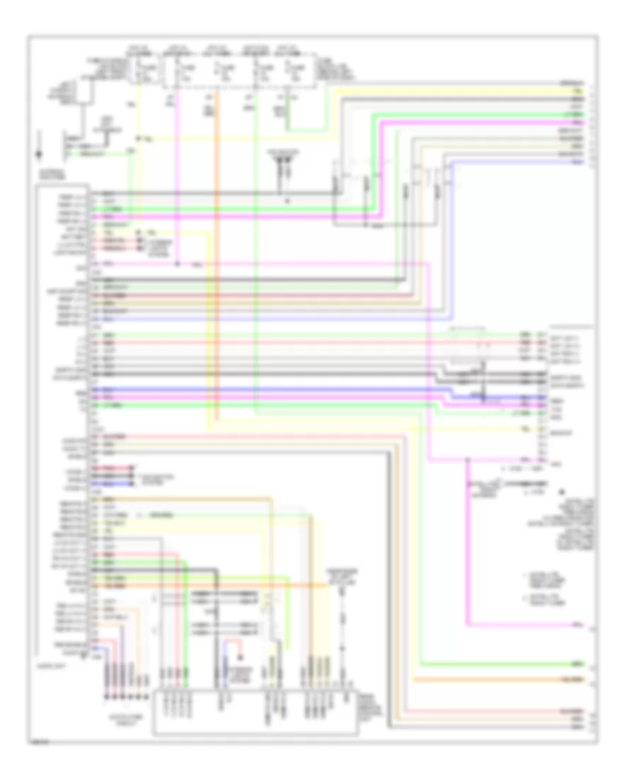 Электрсхема магнитолы. Премиум комплектация. (1 из 3) для Nissan Quest S 2008