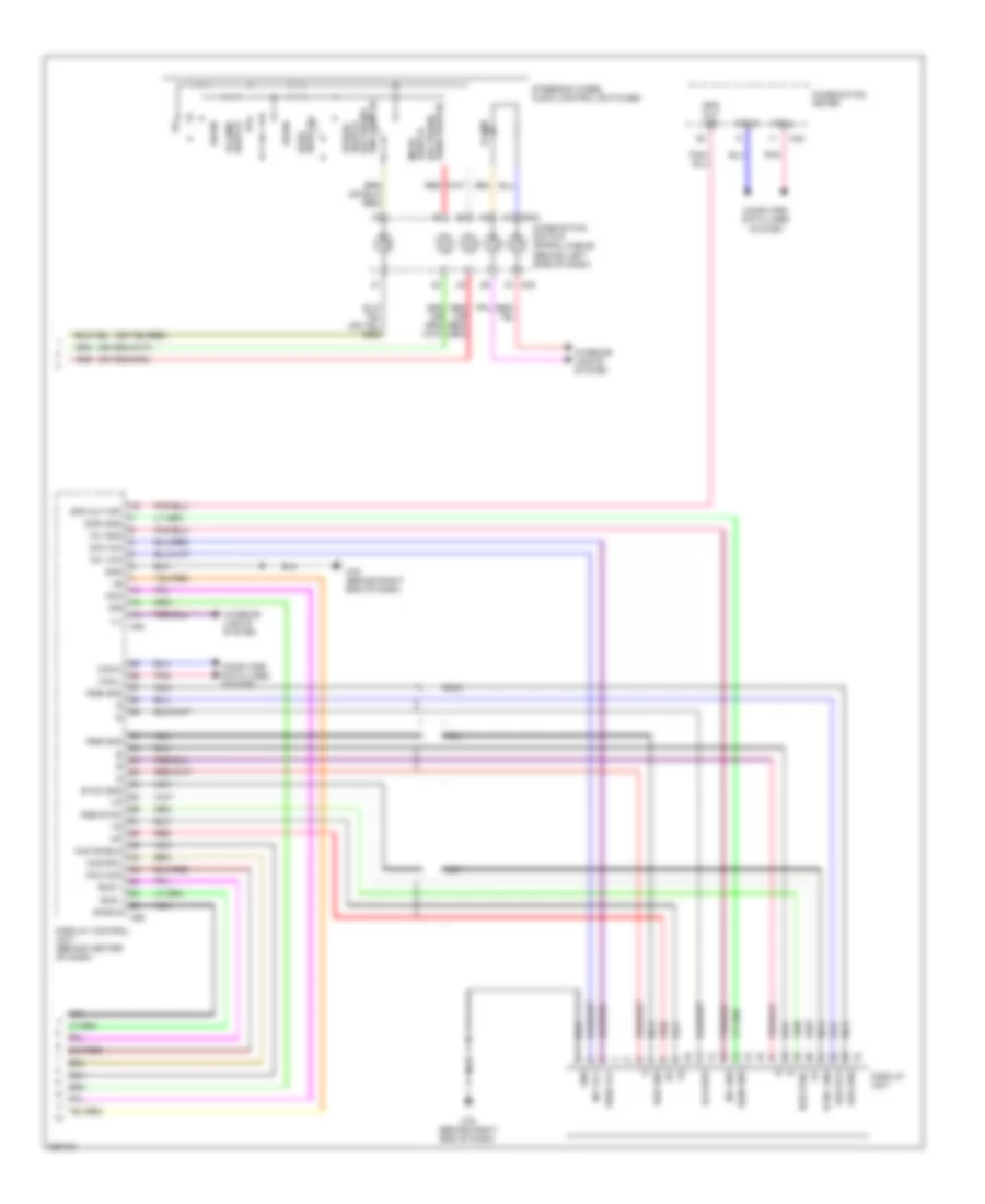 Электрсхема магнитолы. Премиум комплектация. (3 из 3) для Nissan Quest S 2008
