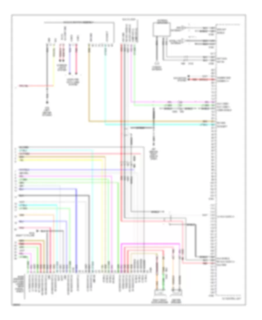 Radio Wiring Diagram, Bose withColor Display & Navigation (3 из 3) для Nissan Maxima S 2013