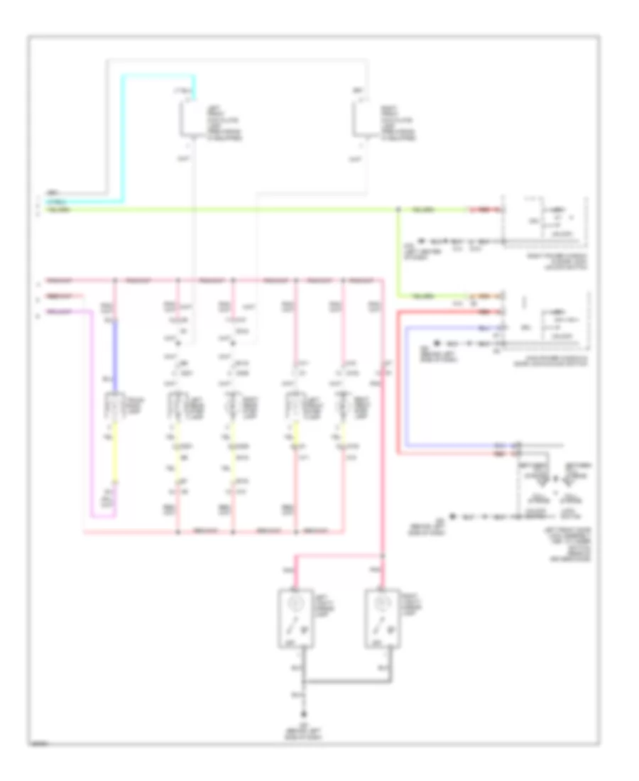Электросхема подсветки (2 из 2) для Nissan Maxima SV 2013