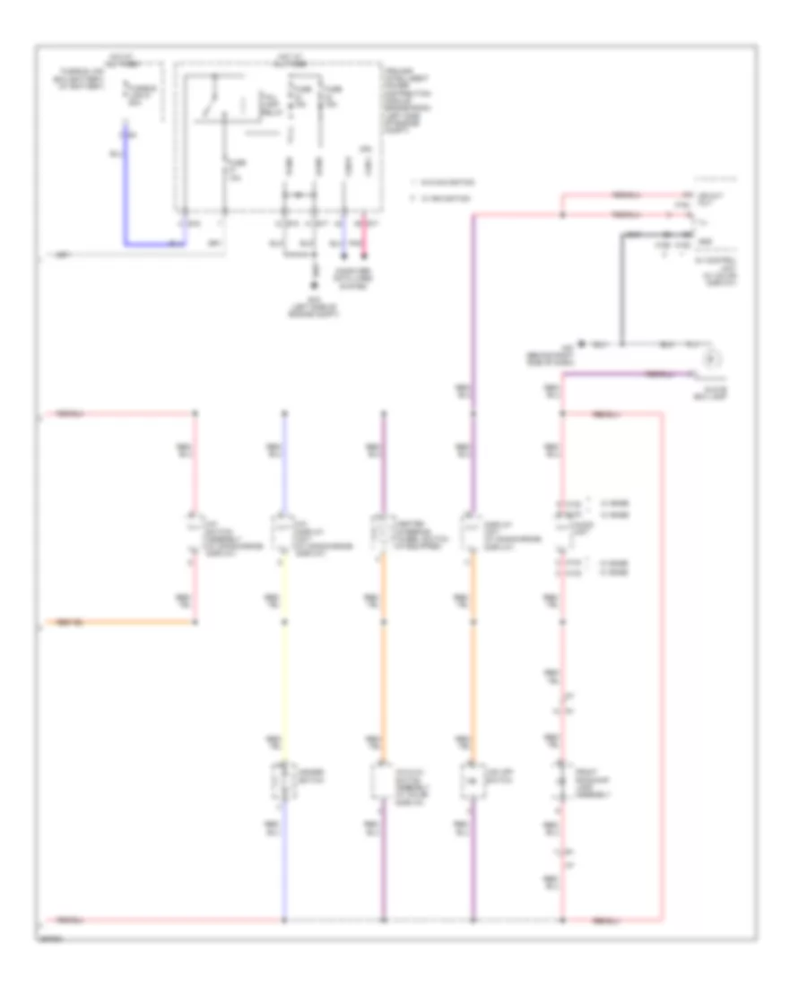 Электросхема подсветки приборов (2 из 2) для Nissan Maxima SV 2013